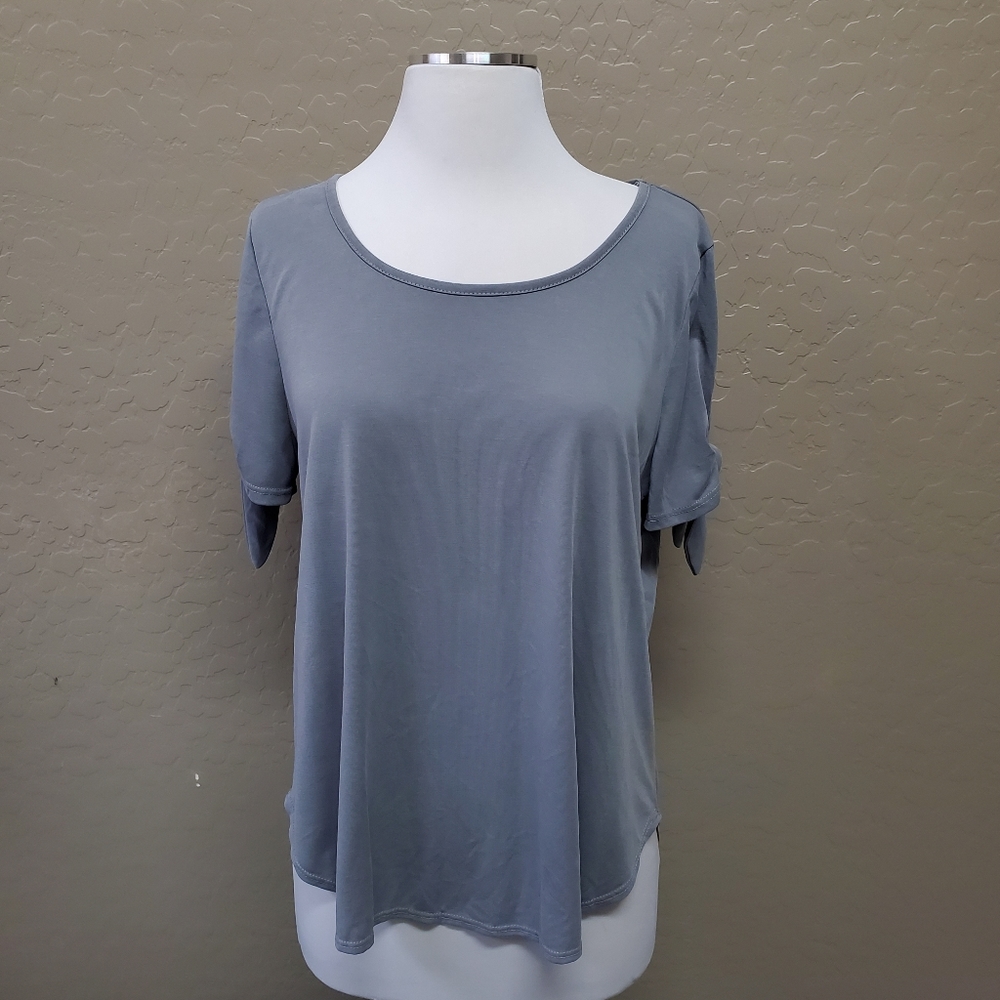 Green Envelope Los Angeles Womens Size L Gray Blou